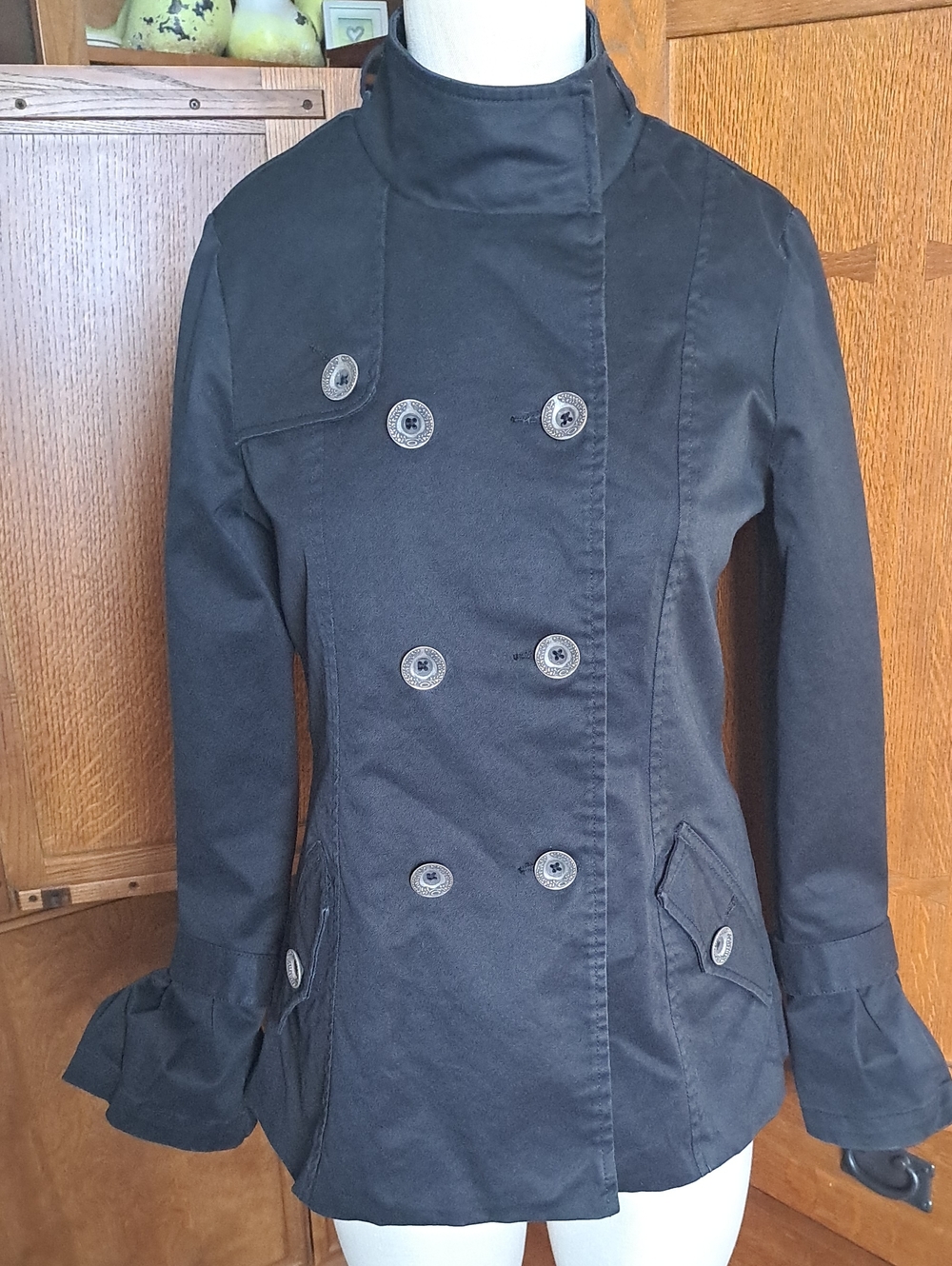 Oakley Vintage Y2K Techwear Jacket Women’s Small Black High Neck Cyber Goth